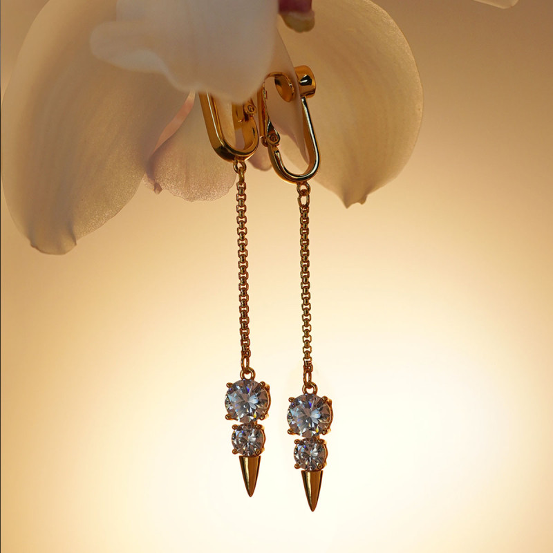 Украшения для клитора и половых губ UPKO Non-pierced Jewelry Snowman с горным хрусталем, золотистые Украшения для клитора и половых губ UPKO Non-pierced Jewelry Snowman с горным хрусталем, золотистые