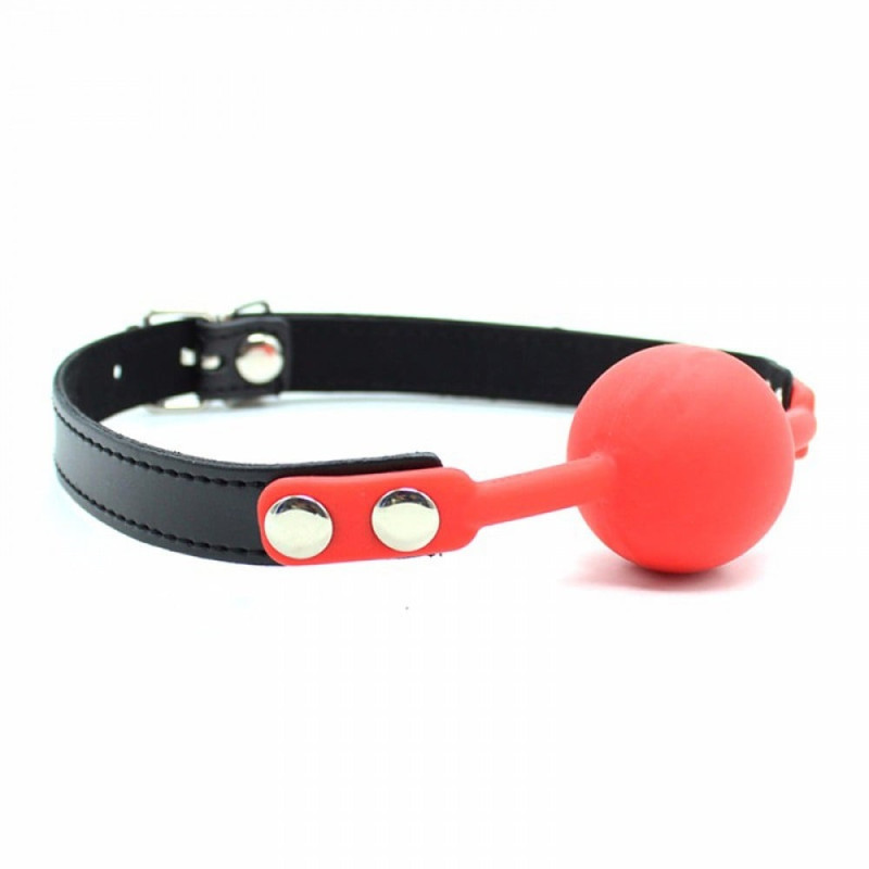 Кляп силиконовый DS Fetish Silicone ball gag metal accesso red Кляп силиконовый DS Fetish Silicone ball gag metal accesso red