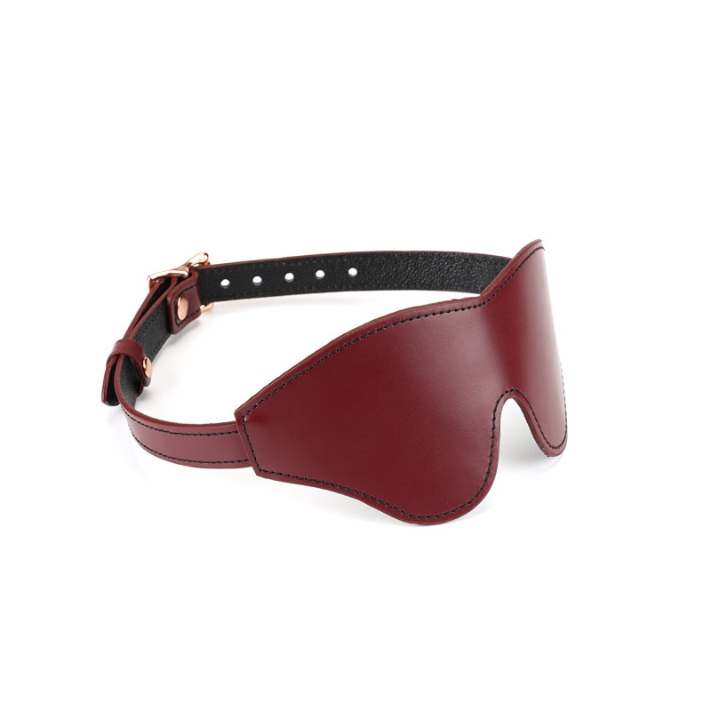 Кожаная маска на глаза Liebe Seele Wine Red Blindfold Кожаная маска на глаза Liebe Seele Wine Red Blindfold