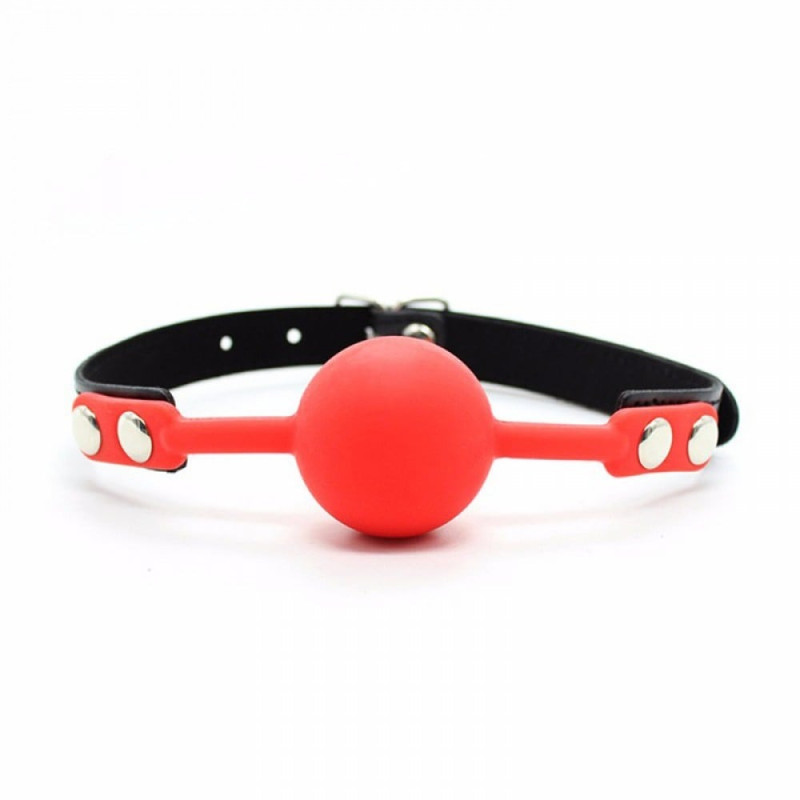 Кляп силиконовый DS Fetish Silicone ball gag metal accesso red Кляп силиконовый DS Fetish Silicone ball gag metal accesso red