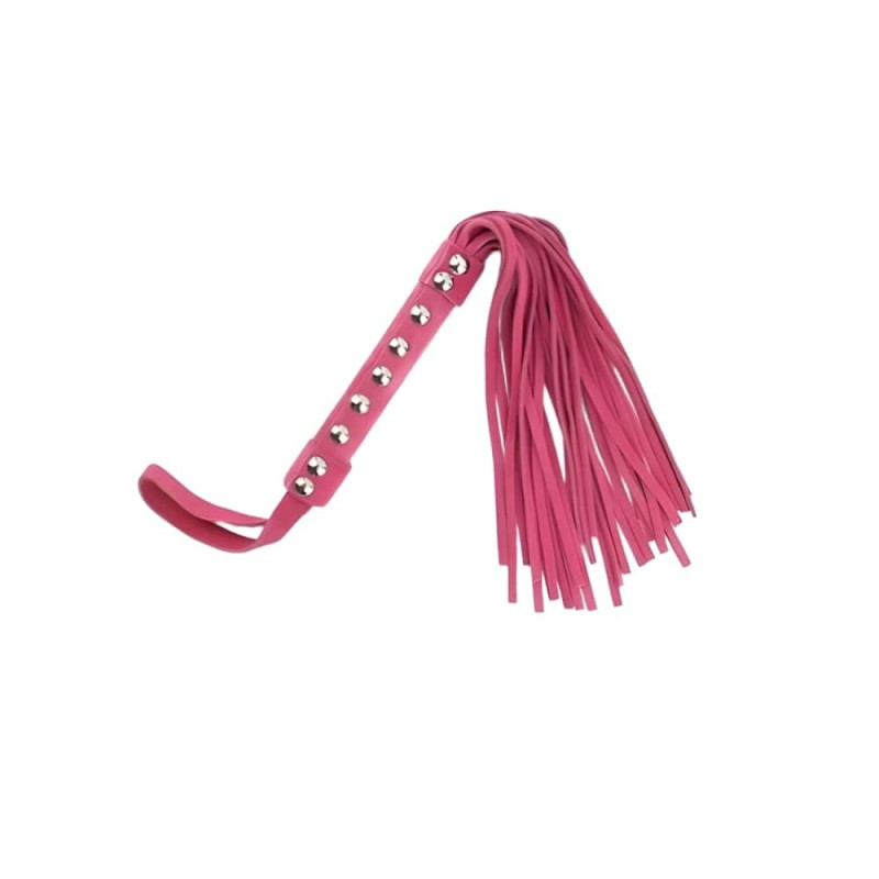 Флоггер DS Fetish Leather flogger suede leather pink 50 см Флоггер DS Fetish Leather flogger suede leather pink 50 см