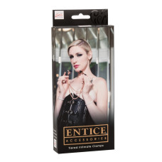 Затискачі для сосків з ланцюжком California Exotic, золотисті