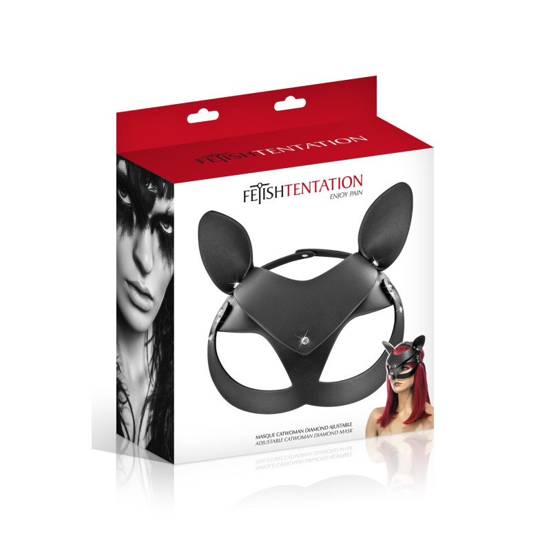 Маска кошки Fetish Tentation Adjustable Catwoman Diamond Mask Маска кошки Fetish Tentation Adjustable Catwoman Diamond Mask