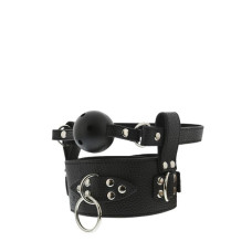 Кляп с ошейником Dreamtoys Blaze Breathable Ball Gag With Collar