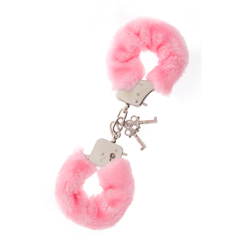 Наручники Dreamtoys Metal Handcuff with Plush Розовые