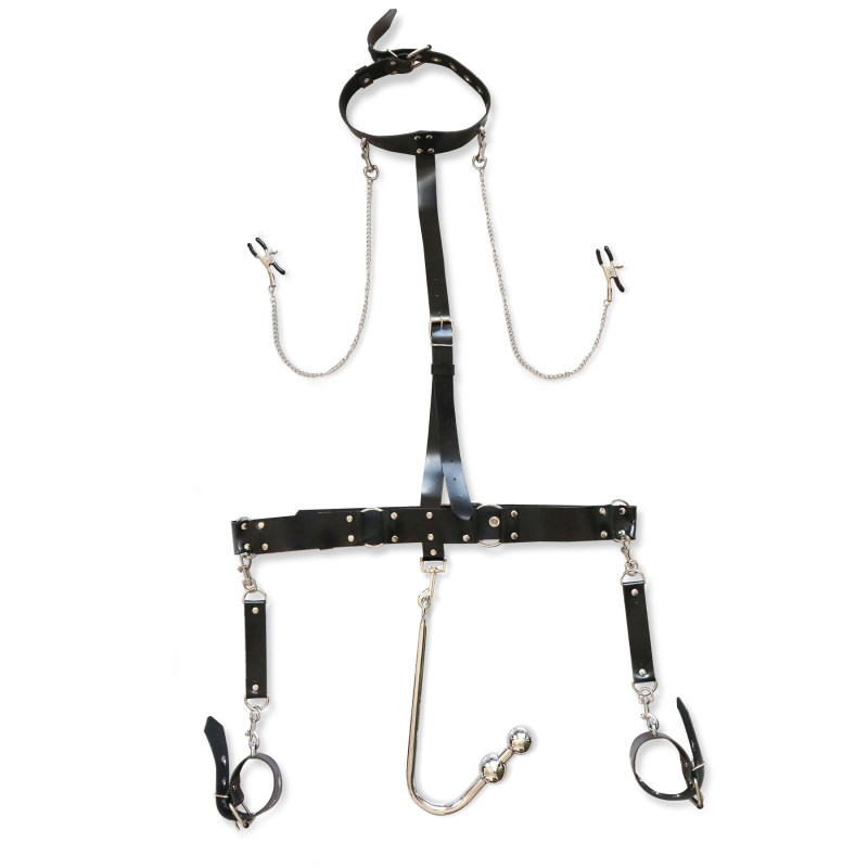 Бондажний набір з металевим анальним гаком Art of Sex Bridget Bondage set with anal hook № 3 Бондажний набір з металевим анальним гаком Art of Sex Bridget Bondage set with anal hook № 3