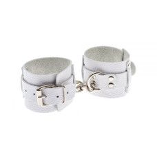 Наручники sLash Leather Dominant Hand Cuffs Білі