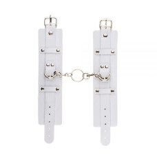 Наручники sLash Leather Dominant Hand Cuffs Білі