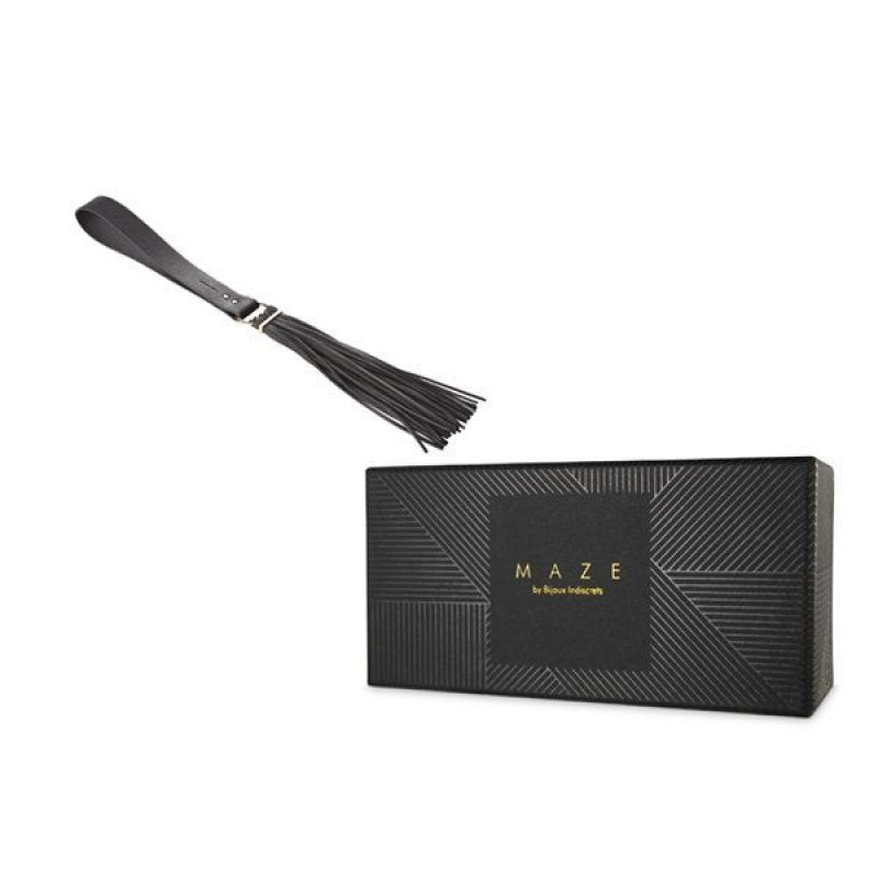 Флоггер Bijoux Indiscrets MAZE Tassel Flogger Черный Флоггер Bijoux Indiscrets MAZE Tassel Flogger Черный