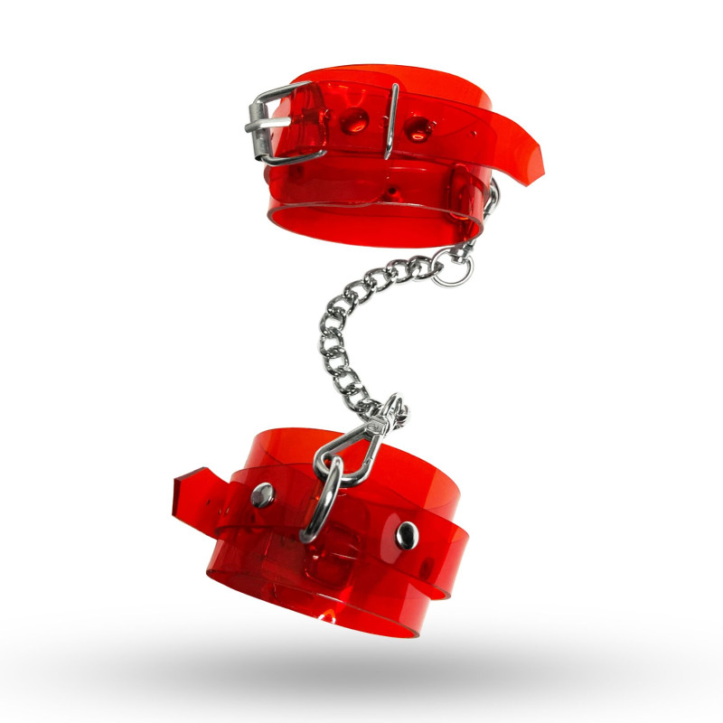 Наручники Feral Feelings - Hand Restraints Red Trasparent Наручники Feral Feelings - Hand Restraints Red Trasparent