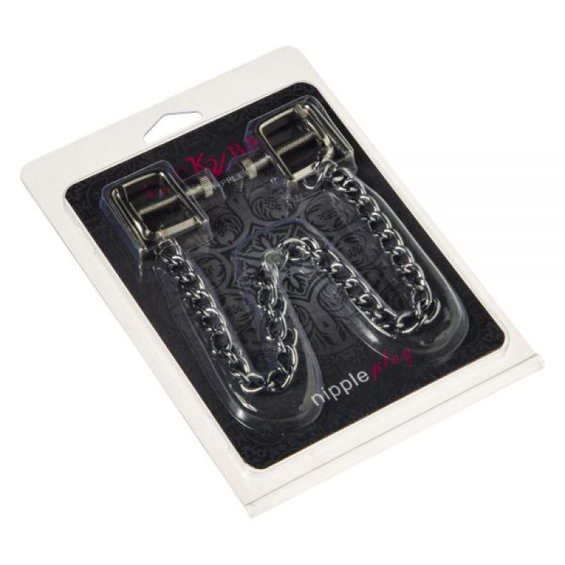 Зажимы на соски Lucky Bay Nipple play квадратные ширина звена 8 мм Зажимы на соски Lucky Bay Nipple play квадратные ширина звена 8 мм