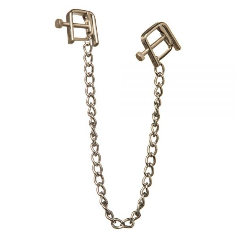 Зажимы на соски Lucky Bay Nipple play квадратные ширина звена 8 мм Зажимы на соски Lucky Bay Nipple play квадратные ширина звена 8 мм