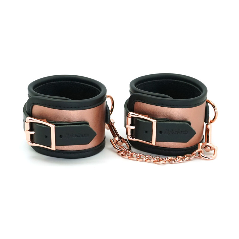 Поножи Liebe Seele Rose Gold Memory Ankle Cuffs, натуральная кожа, розовое золото Поножи Liebe Seele Rose Gold Memory Ankle Cuffs, натуральная кожа, розовое золото