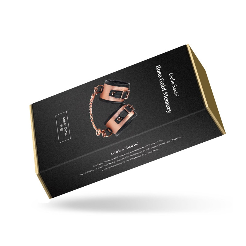 Поножи Liebe Seele Rose Gold Memory Ankle Cuffs, натуральная кожа, розовое золото Поножи Liebe Seele Rose Gold Memory Ankle Cuffs, натуральная кожа, розовое золото