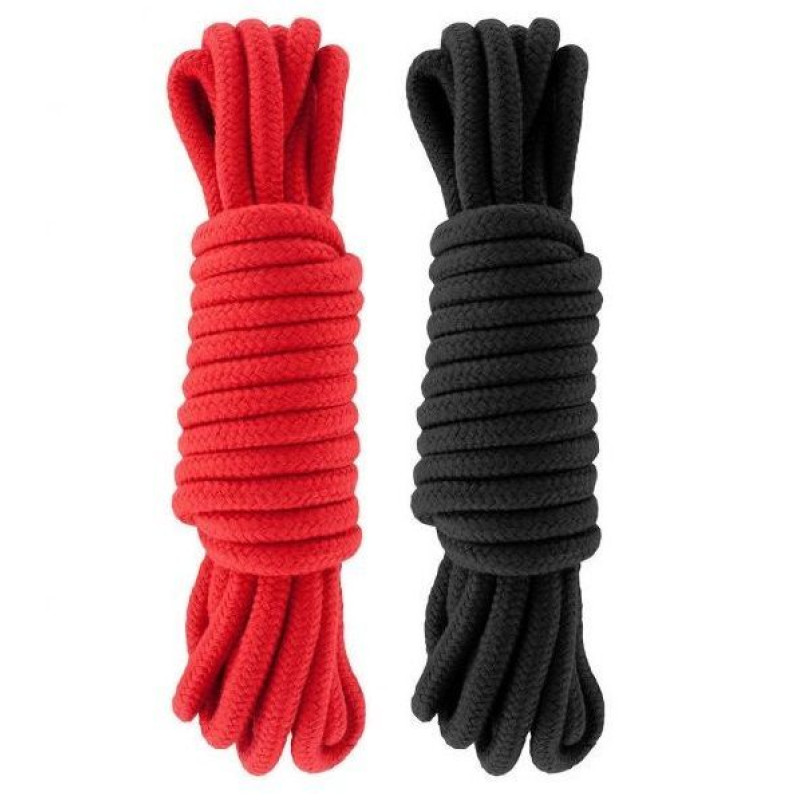 Набір мотузок для бондажу sLash Submission, 5 м, Red&Black Набір мотузок для бондажу sLash Submission, 5 м, Red&Black