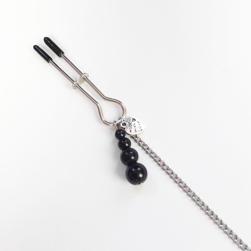 Зажимы для сосков и клитора Art of Sex Nipple and clit clamps Black Pearl Зажимы для сосков и клитора Art of Sex Nipple and clit clamps Black Pearl