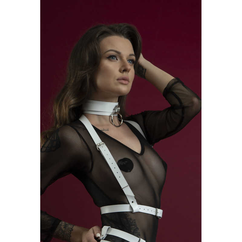 Портупея Feral Feelings Harness Top белая Портупея Feral Feelings Harness Top белая
