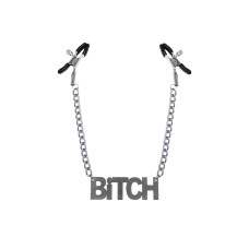 Зажимы для сосков Bitch, Feral Feelings Nipple clamps Bitch Серебро/Черный