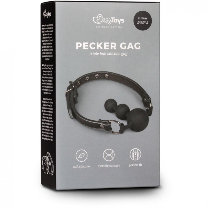 Кляп-елка EasyToys Ball Gag With Silicone Beads Кляп-елка EasyToys Ball Gag With Silicone Beads