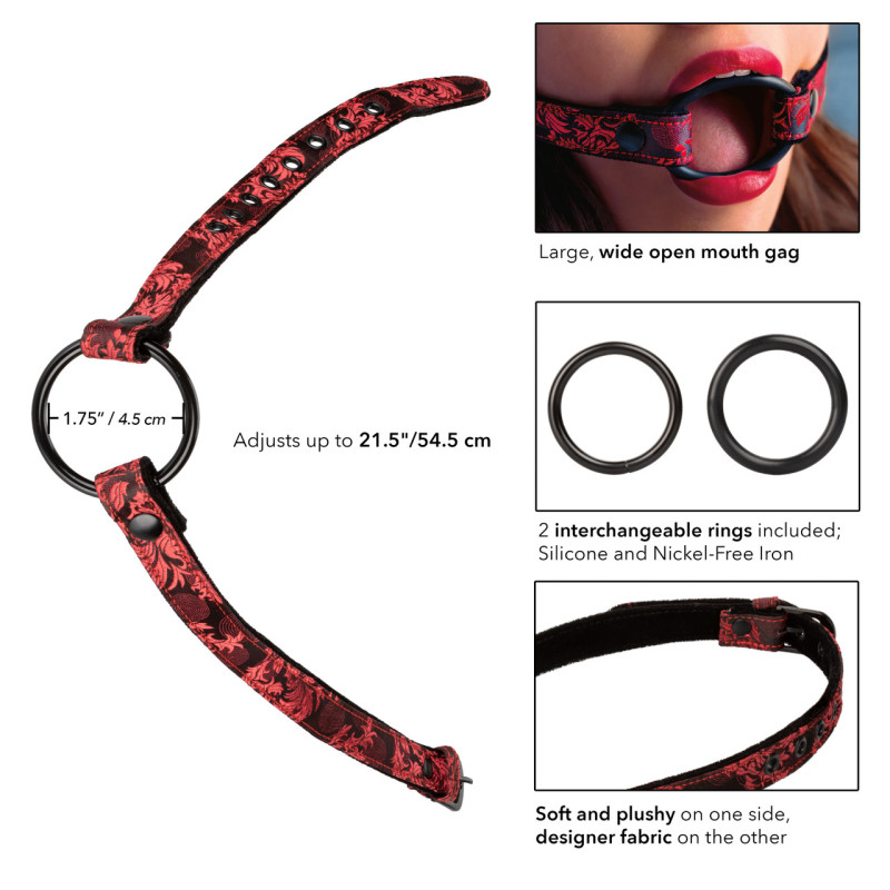 Кляп-кольцо California Exotic Scandal красно-черный Кляп-кольцо California Exotic Scandal красно-черный