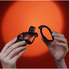 Мужской пояс верности UPKO Caged Beast Male Chastity Device Kit Синий