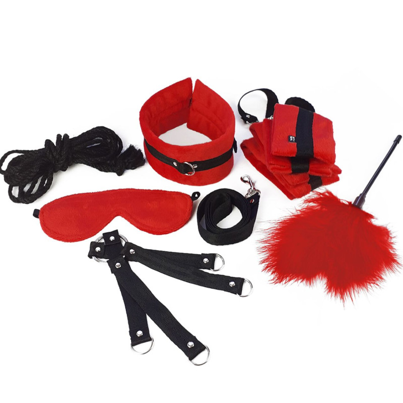 BDSM-набор Art of Sex – Soft Touch BDSM Set, красный, 9 предметов BDSM-набор Art of Sex – Soft Touch BDSM Set, красный, 9 предметов