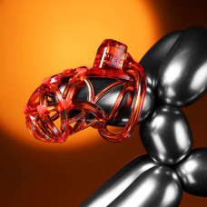 Мужской пояс верности UPKO Caged Beast Male Chastity Device Kit Оранжевый