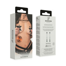 Зажимы для сосков Bedroom Fantasies: Nipple Clamps with Beaded Chain - Silver