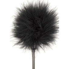 Тиклер на короткой ручке DS Fetish, перо, черный, 20 см