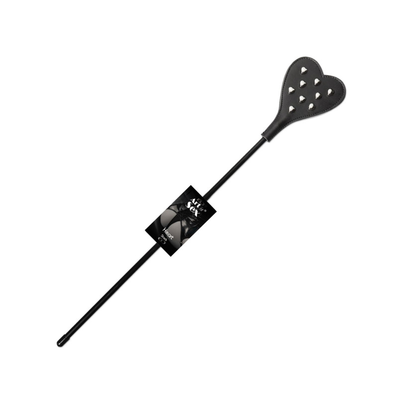 Стек с металлическими винтами Art of Sex - BDSM Heart, экокожа, цвет черный Стек с металлическими винтами Art of Sex - BDSM Heart, экокожа, цвет черный