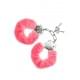 Наручники S Pleasures Furry Cuffs Pink с пушистой отделкой, 2 ключа в комплекте