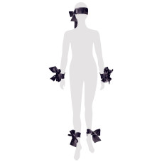 Набір стрічок для бондажу Bad Kitty чорний