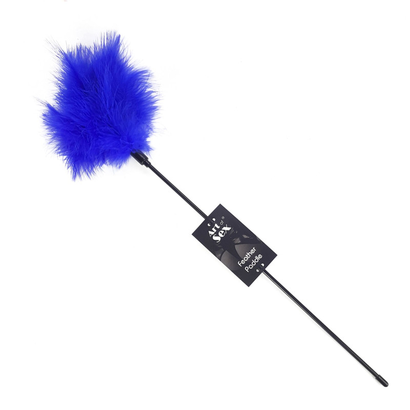 Щекоталка с пером индюка Art of Sex – Feather Paddle, синяя Щекоталка с пером индюка Art of Sex – Feather Paddle, синяя