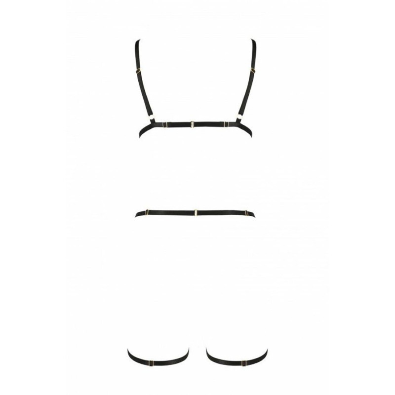 Портупея-стрепы на все тело Passion Exclusive Indica black L/XL