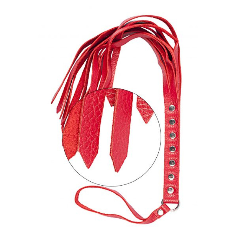 Флогер sLash S&M Fancy Leather Floger, Red Флогер sLash S&M Fancy Leather Floger, Red