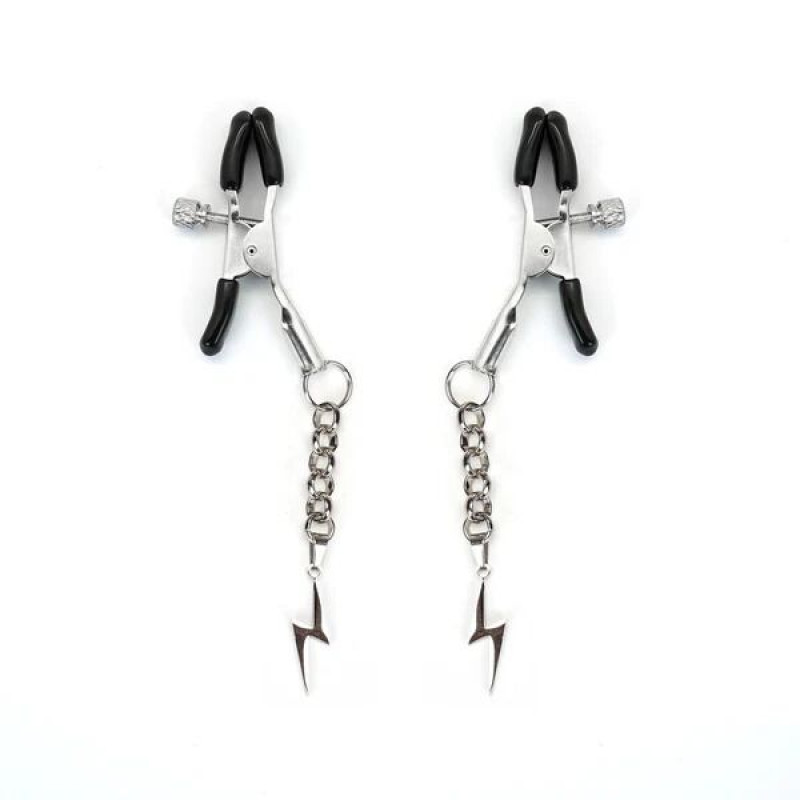 Затискачі для сосків Liebe Seele Lightning Nipple Clamps Silver