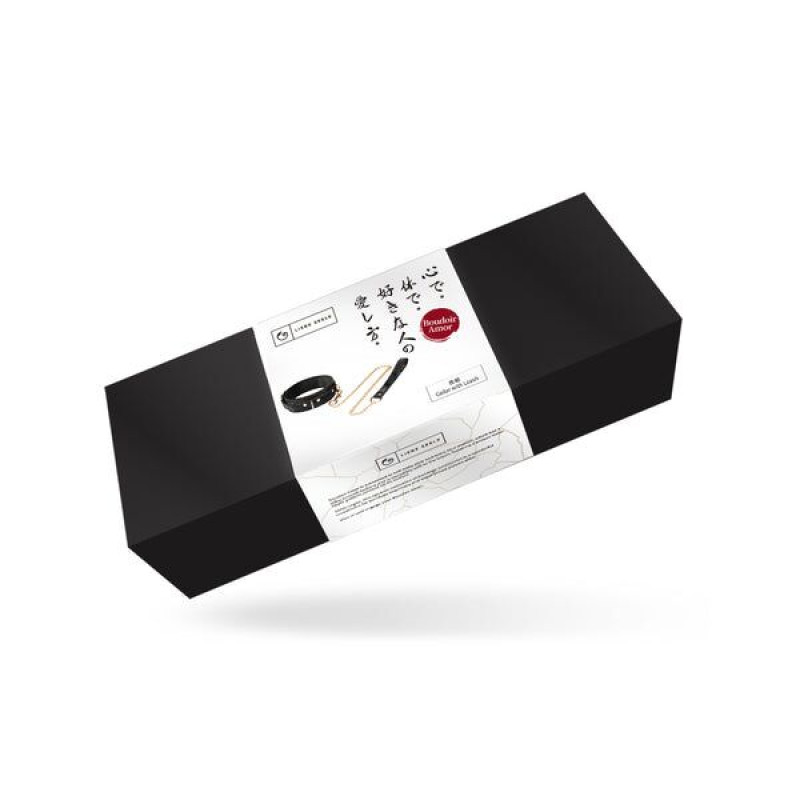 Нашийник з повідцем Liebe Seele Boudoir Amor Collar with Leash Black Нашийник з повідцем Liebe Seele Boudoir Amor Collar with Leash Black