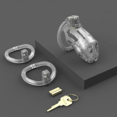 Пояс верности пластик с 3-мя кольцами Lockink Sevanda Прозрачный