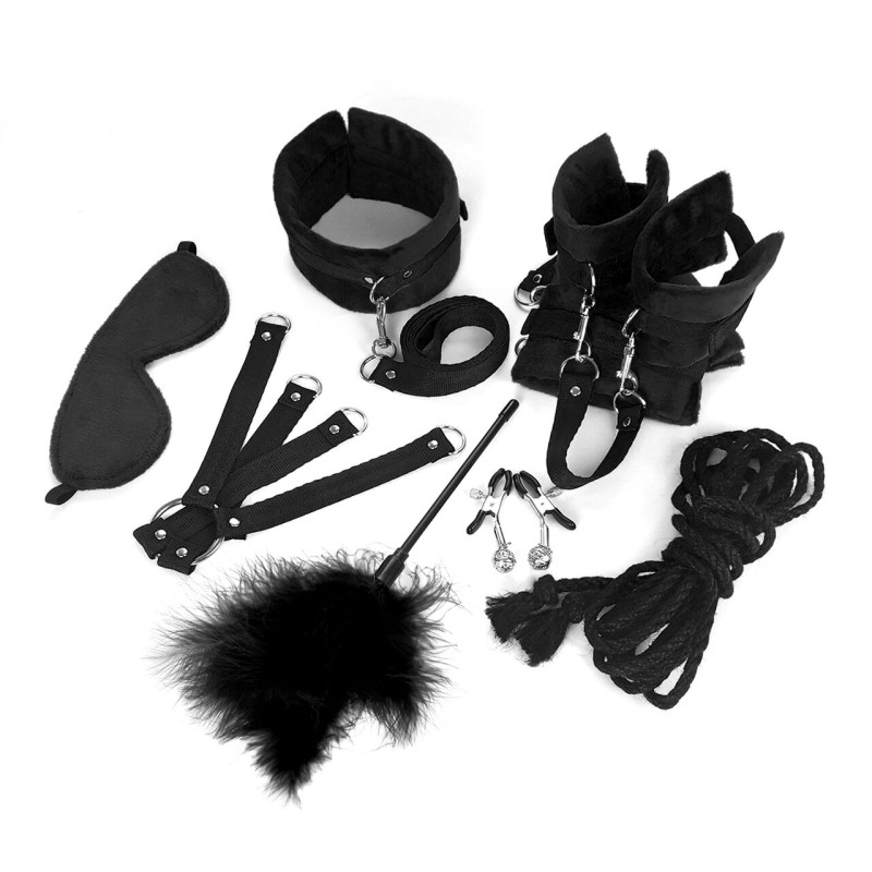 BDSM-набор Art of Sex – Soft Touch BDSM Set, черный, 9 предметов BDSM-набор Art of Sex – Soft Touch BDSM Set, черный, 9 предметов