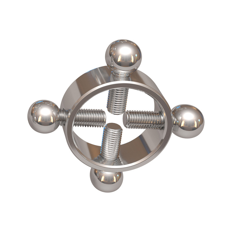 Зажимы на соски с четырьмя болтами Chisa Sins Metal Зажимы на соски с четырьмя болтами Chisa Sins Metal