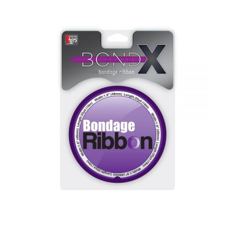 Стрічка для бондажу Dreamtoys Bondx Bondage Ribbon 18 м Фіолетова Стрічка для бондажу Dreamtoys Bondx Bondage Ribbon 18 м Фіолетова