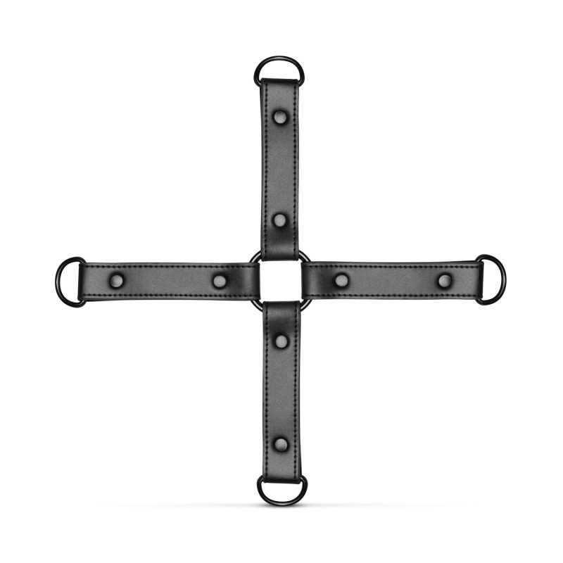 Хрестовина з наручниками та поножами Bedroom Fantasies: Hogtie with Hand and Ankle Cuffs