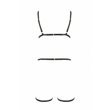 Портупея-стрепы на все тело Passion Exclusive Indica black S/M