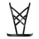 Портупея из экокожи Bijoux Indiscrets Maze – Cross Cleavage Harness Black
