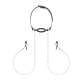 Зажимы с кляпом для сосков Bedroom Fantasies: Nipple Clamps & Silicone Gag Ring