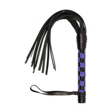Плетіння sLash VIP Leather Flogger Чорна/Фіолетова