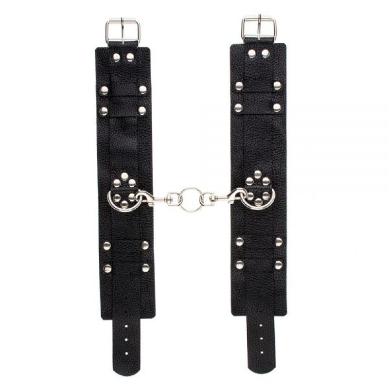 Окови sLash Leather Dominant Leg Cuffs Чорні