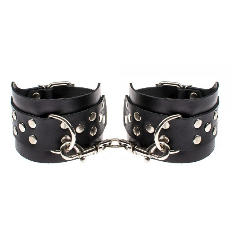 Окови sLash Leather Leg Cuffs Чорні Окови sLash Leather Leg Cuffs Чорні