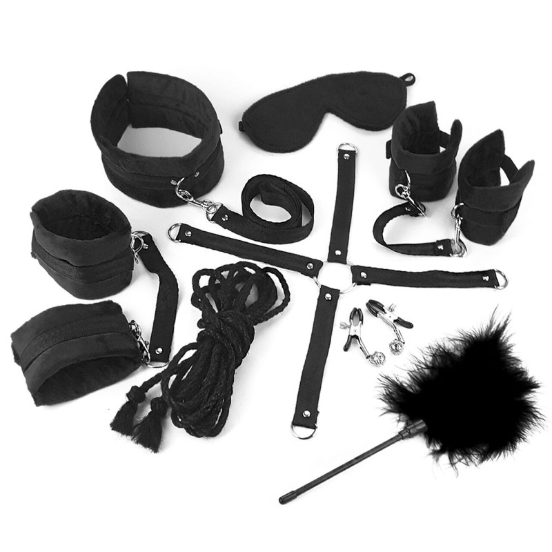 BDSM-набор Art of Sex – Soft Touch BDSM Set, черный, 9 предметов BDSM-набор Art of Sex – Soft Touch BDSM Set, черный, 9 предметов
