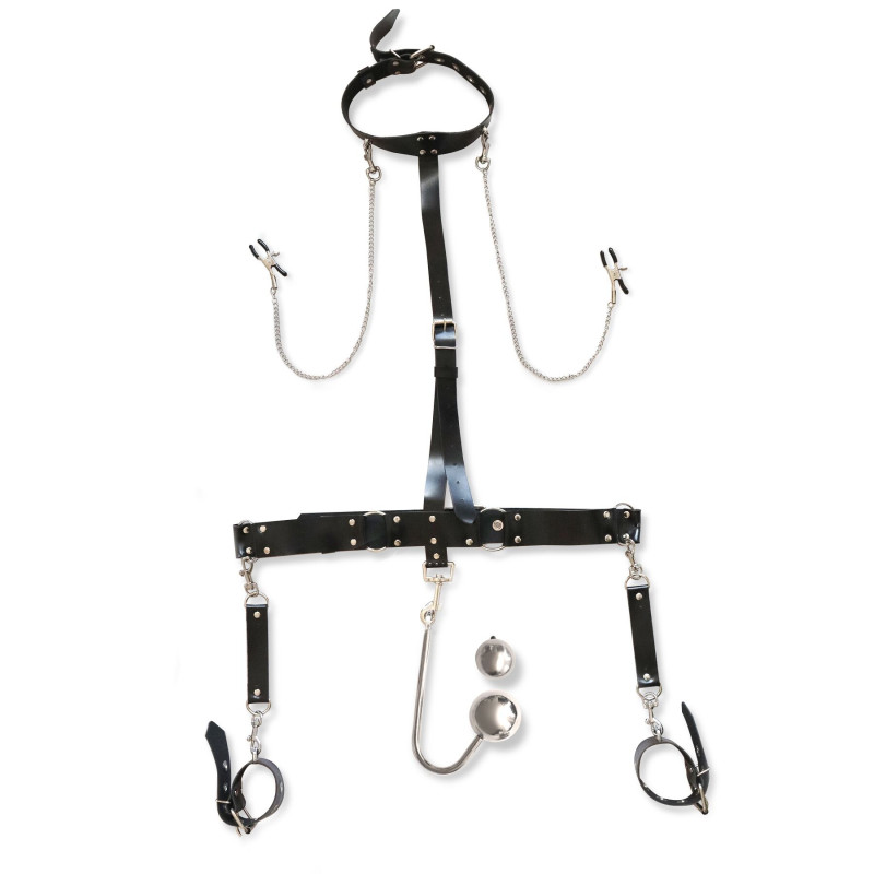 Бондажний набір з металевим анальним гаком Art of Sex Bridget Bondage set with anal hook № 4 Бондажний набір з металевим анальним гаком Art of Sex Bridget Bondage set with anal hook № 4